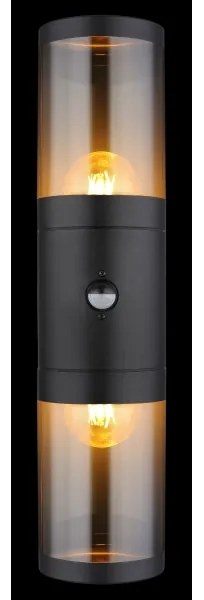 Globo 32014-2BS-Kültéri fali lámpa érzékelővel XELOO 2xE27/40W/230V IP44