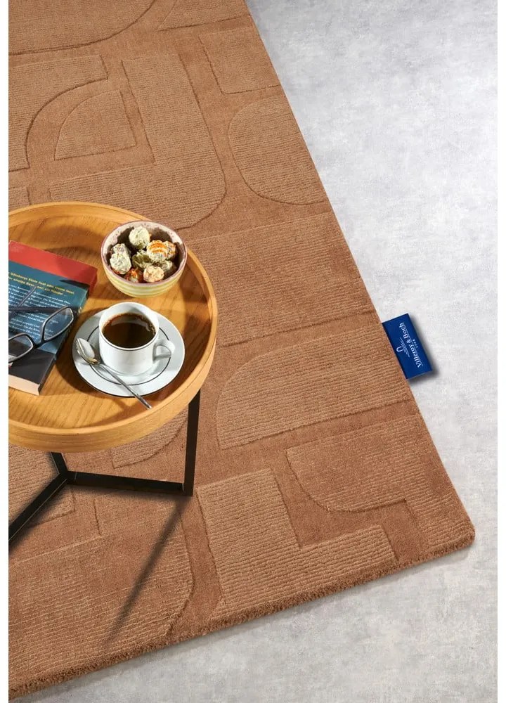 Barna kézi szövésű gyapjú szőnyeg 80x150 cm Alexis – Villeroy&amp;Boch