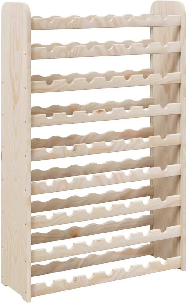 vidaXL tömör fenyőfa bortartó állvány 72,5 x 25 x 111,5 cm