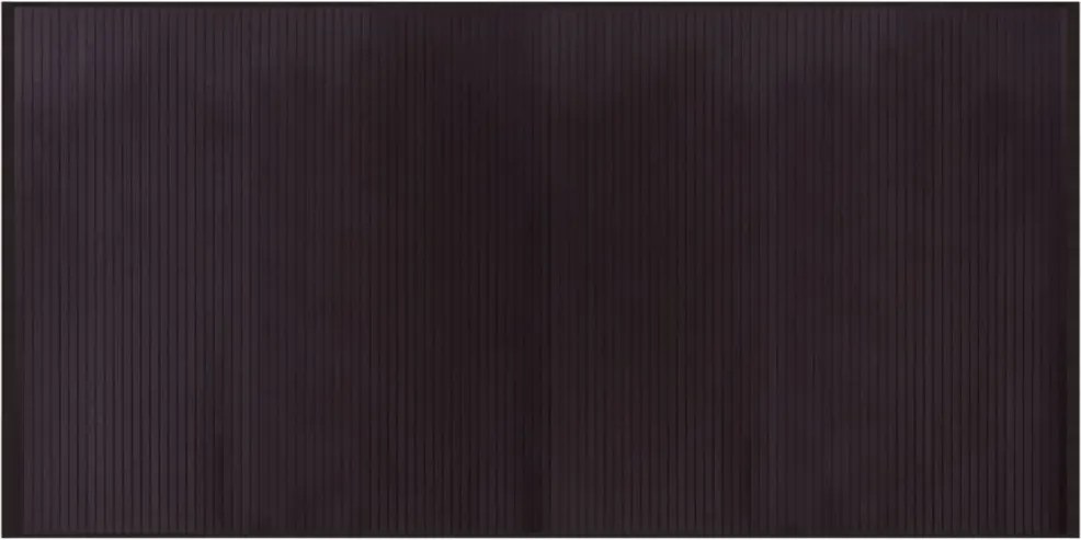 vidaXL négyszögletű sötétbarna bambusz szőnyeg 100 x 200 cm