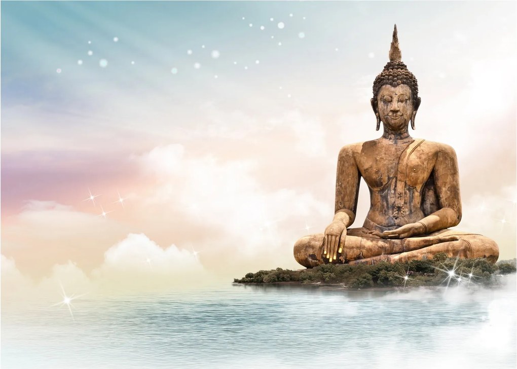 Kép - Buddha vigyáz a földre (70x50 cm)