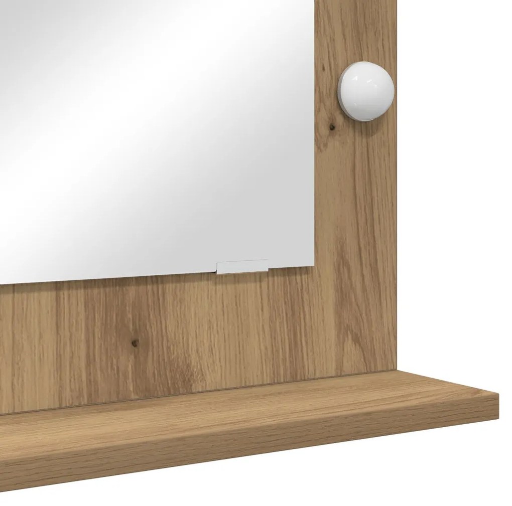 Pipere Tükör Kézműves tölgy Fa 70 x 50 x 18 cm Pipere Tükör