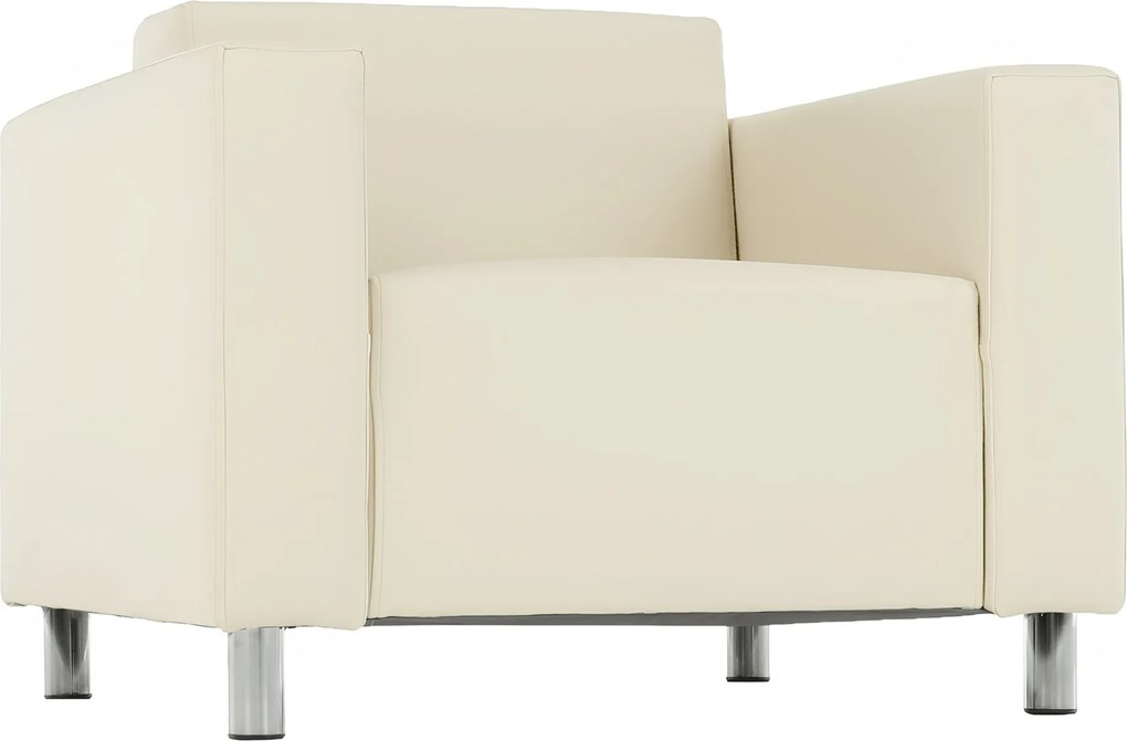 Fotel, textilbőr bézs, HOMKER