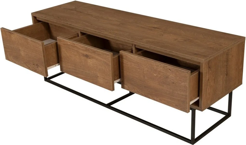 Milo Walnut and Black I TV-asztal, M