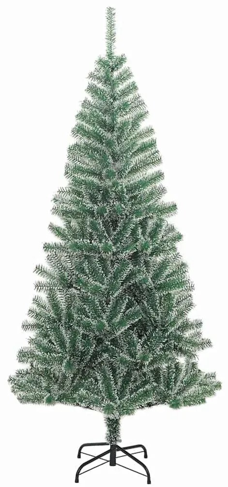 Mű karácsonyi fa hóval borítva LED fényekkel 300 LED-del 210 cm