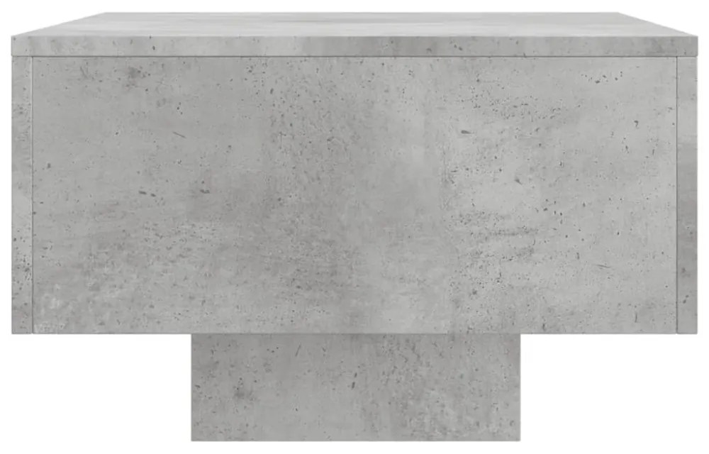 betonszürke szerelt fa dohányzóasztal 100x49,5x31 cm