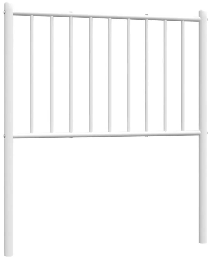 fehér fém fejtámla 75 cm