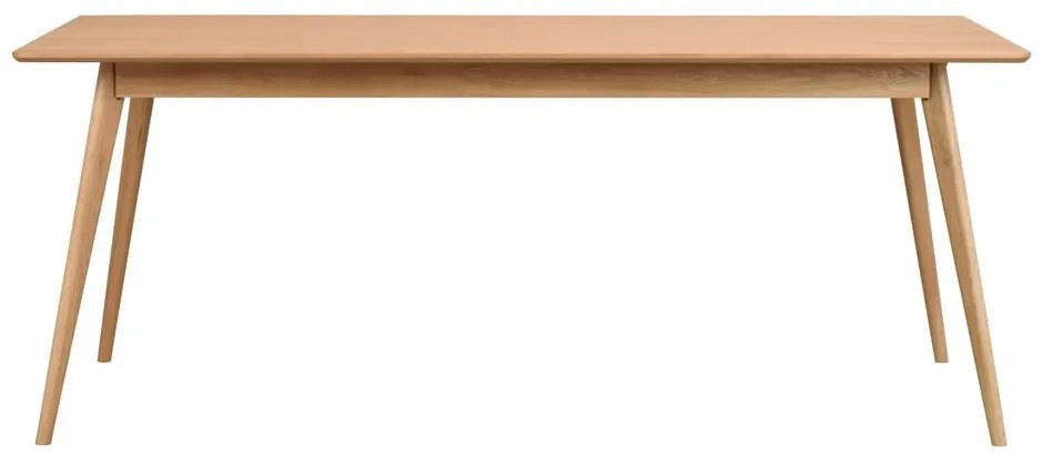 Bővíthető étkezőasztal kőrisfa dekoros asztallappal 190x90 cm Yumi - Rowico