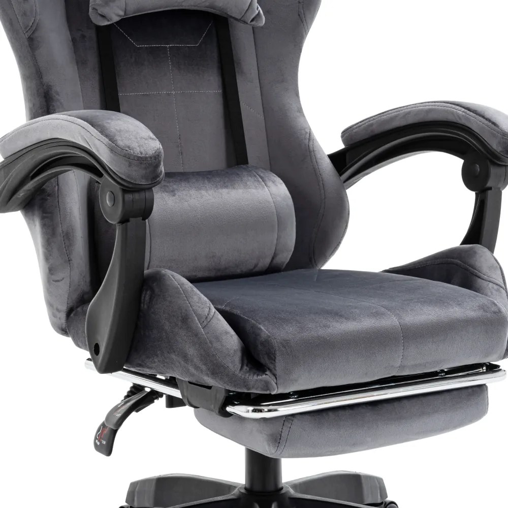 Irodai/gamer szék, szürke, LOPES