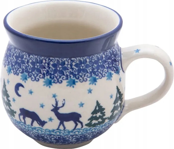 Bögre cseh hordó 330 ml Ceramika Artystyczna Boleszláv 2822 Rénszarvasok