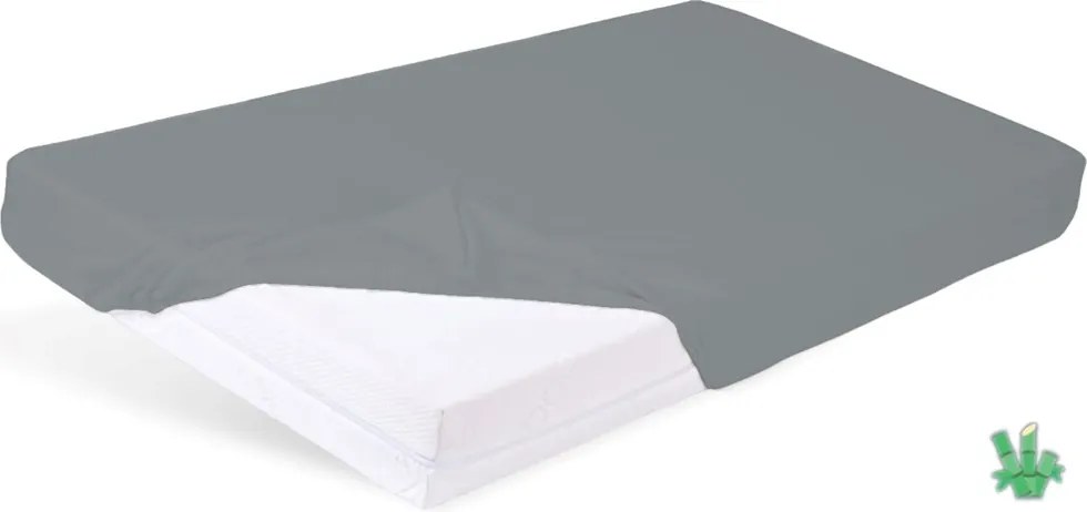 Bambusz gumis lepedő 90x200 grafit