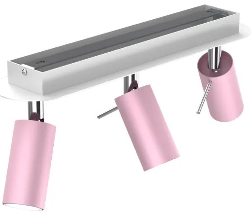 Spotlámpa PRESTON 3xGU10/40W/230V rózsaszín