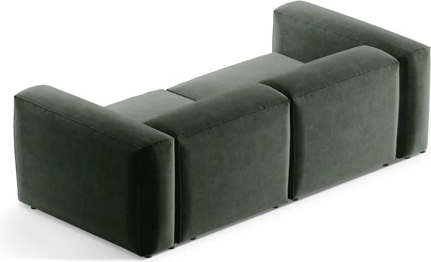 Zöld kanapé 224 cm Bergamo – Cosmopolitan Design