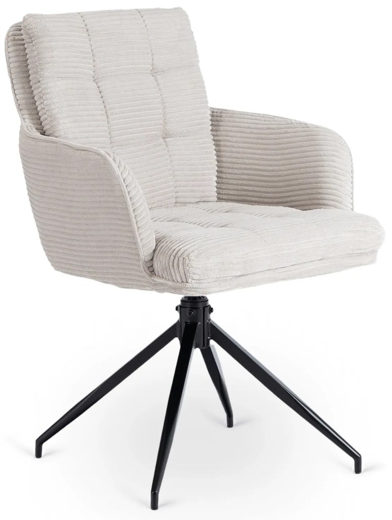 Akita forgó étkezőszék, világosszürke