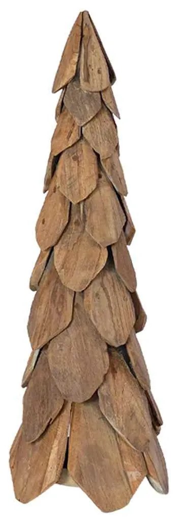 Karácsonyfa állvánnyal Barna 80 cm Tömör tíkfa