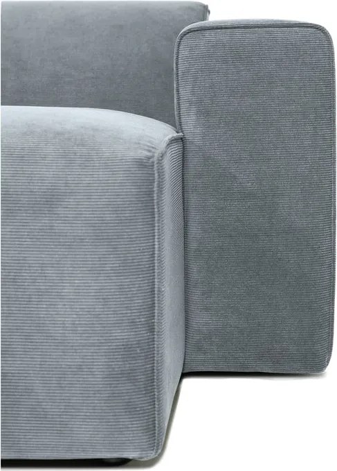 Szürke kordbársony kanapé modul (jobb oldali) Sting – Scandic