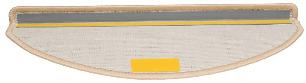 30 db krém lépcsőszőnyeg 65x21x4 cm