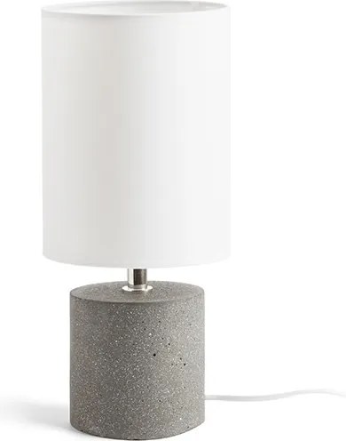 RENDL CAMINO asztali lámpa búrával fehér cement 230V LED E27 15W