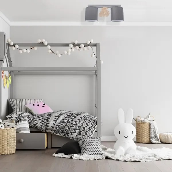 Gyerek mennyezeti lámpa BEAR 2xE27/60W/230V