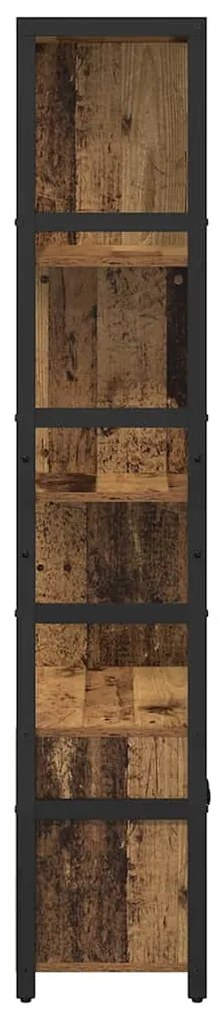 Könyvespolc Régi fa 80 x 30 x 155.5 cm Faanyag