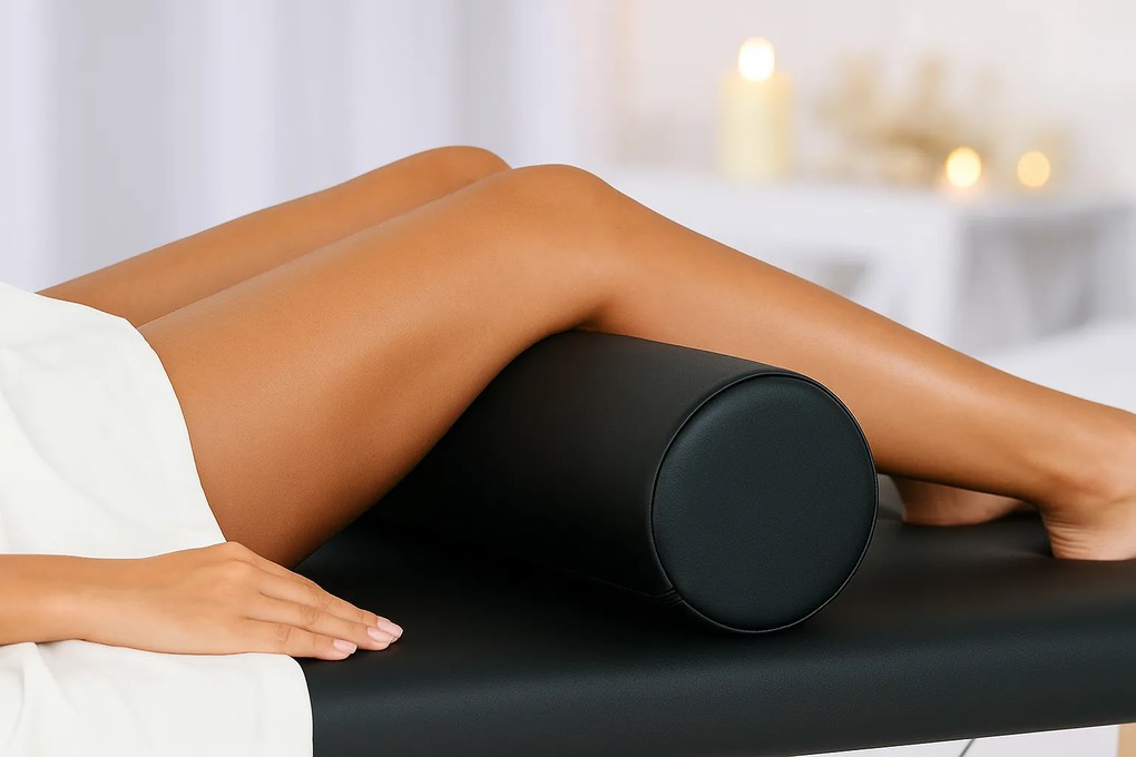 VASHOME Masszázs hengerpárna, fekete