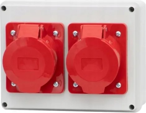Tápelosztó R-190 aljzat 2x16A 5p F-elektro F3.0123