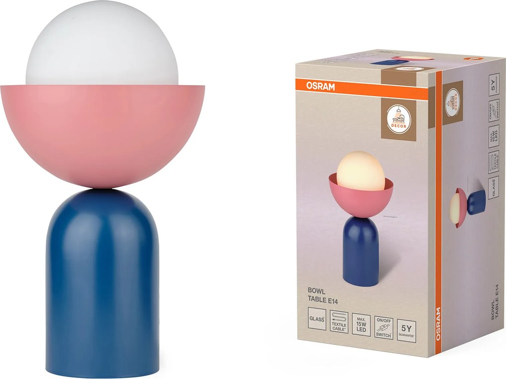 Asztali lámpa Dekoratív lámpatest E14 Decor Bowl Table Osram