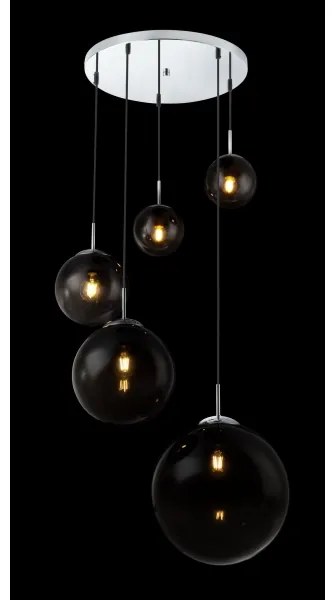 Globo 15861-5 - Csillár zsinóron VARUS 5xE27/40W/230V