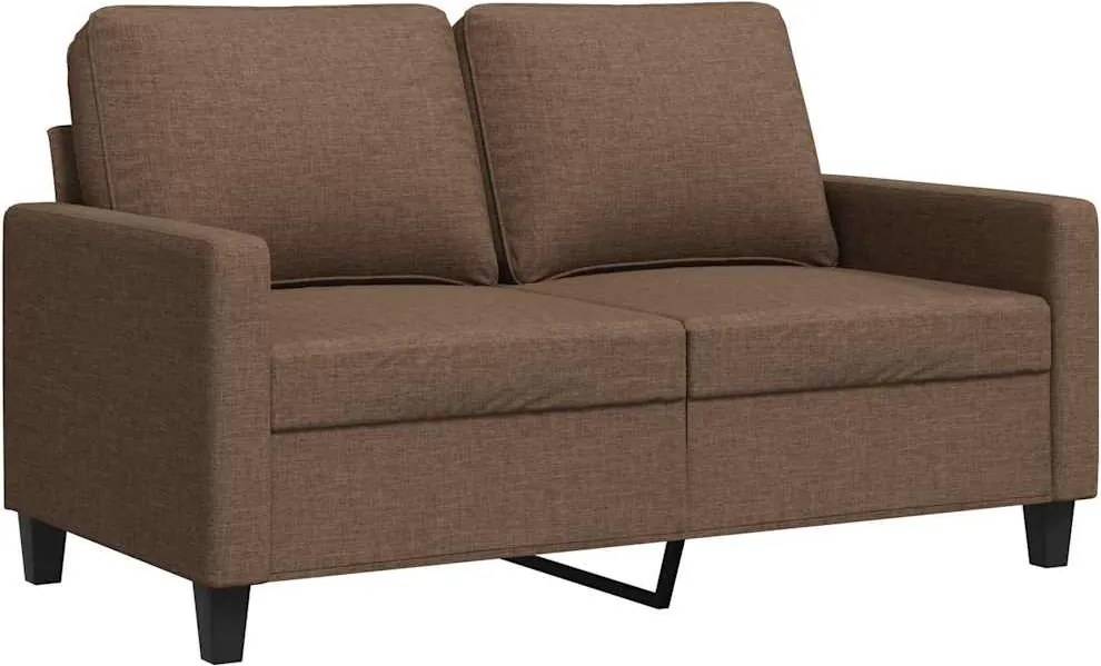 vidaXL kétszemélyes barna szövetkanapé 120 cm