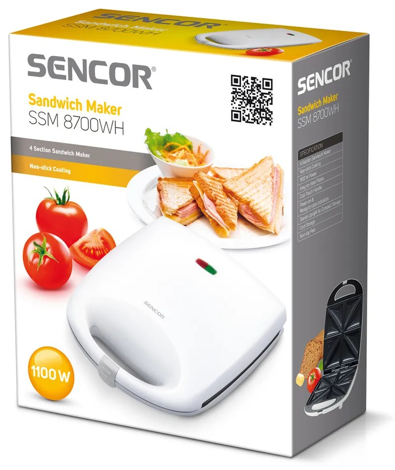 Sencor SSM 8700WH szendvicssütő