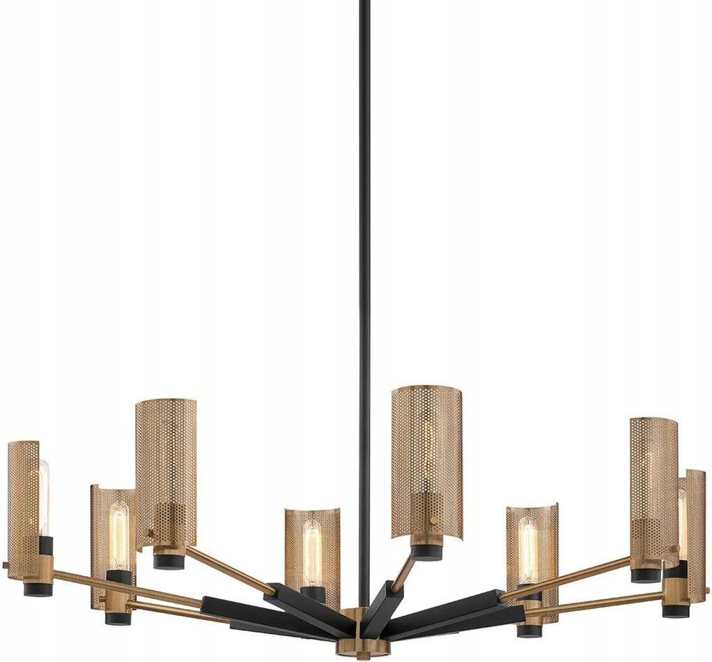 Hudson Valley függeszték Pilsen fém/acél bronz/antik sárgaréz/sárgaréz E27 8