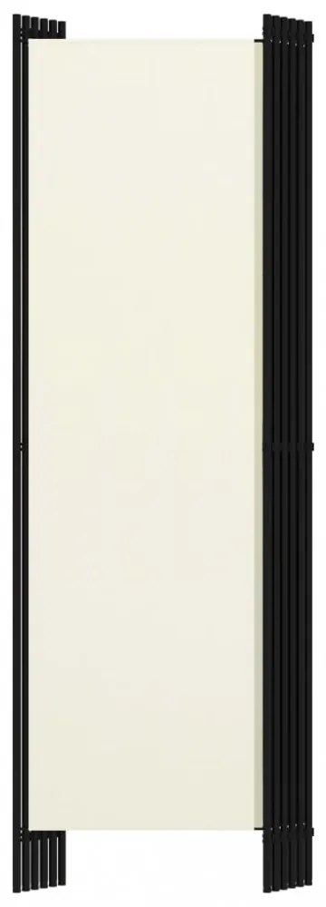 fehér 6 paneles paraván 300 x 180 cm