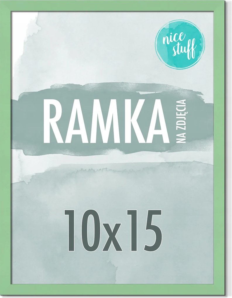 Képkeret 10x15 A6 Képkeret Fotó 15x10 Menta Zöld