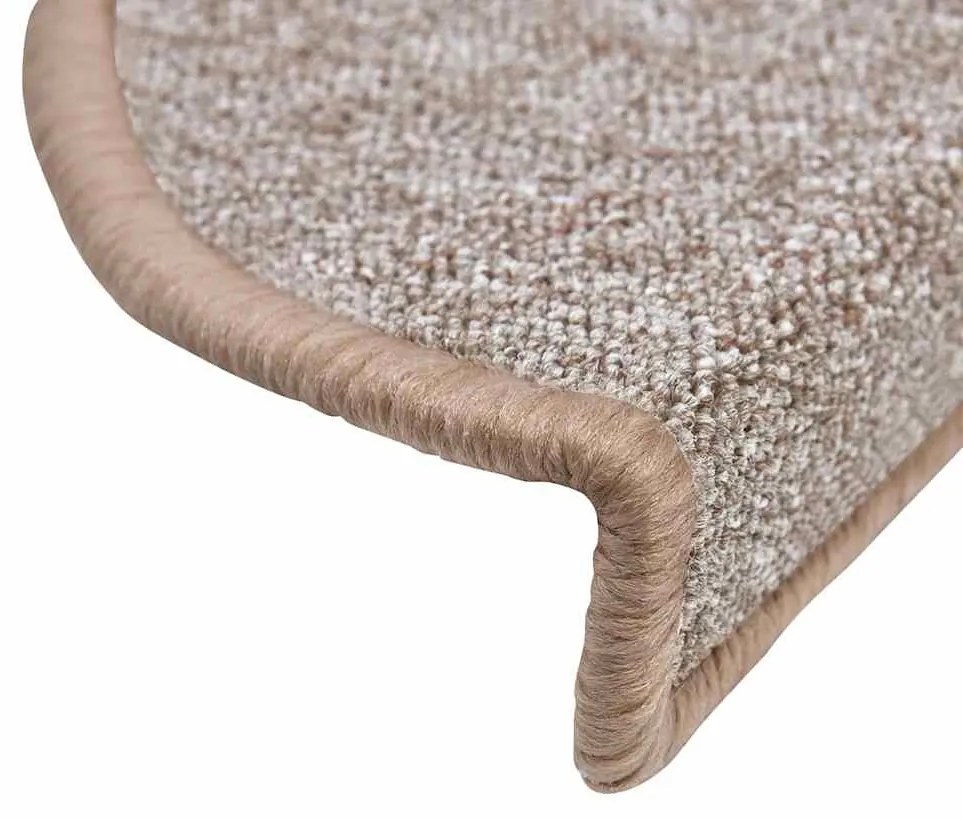 30 db világosbarna lépcsőszőnyeg 56x17x3 cm