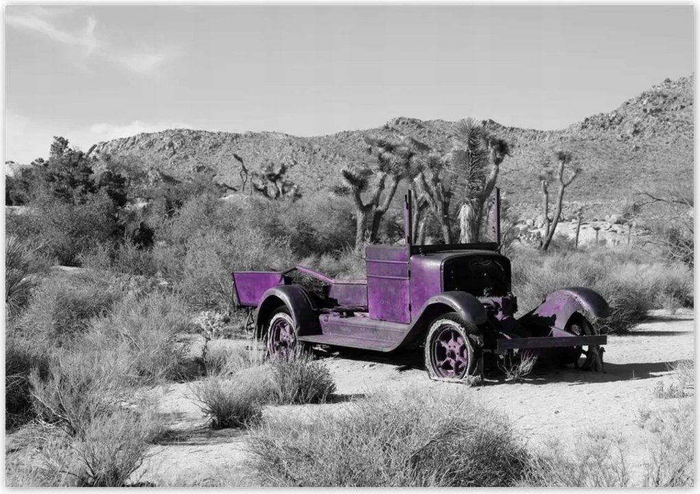 Poszterek 100x70 Lila autó Lövöldözős