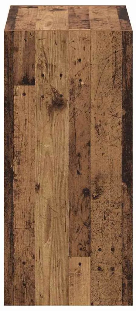 Ruhásszekrény polcokkal Régi fa 77 x 48 x 102 cm Faanyag