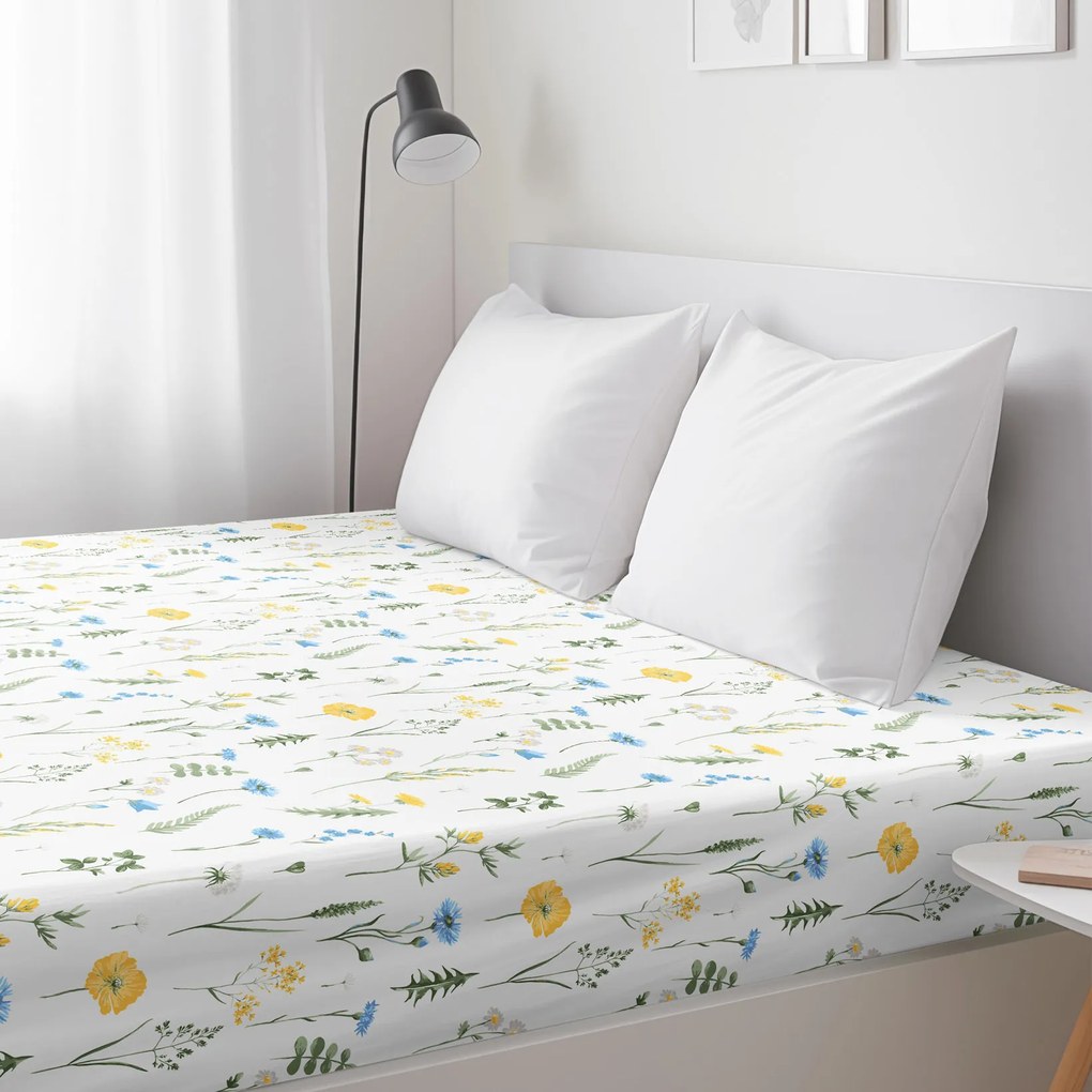 Goldea pamut gumis lepedő - magyar rét 160 x 200 cm