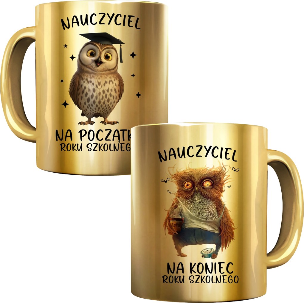 Csillogó Arany Bögre Tanár A Tanév Elején És Végén