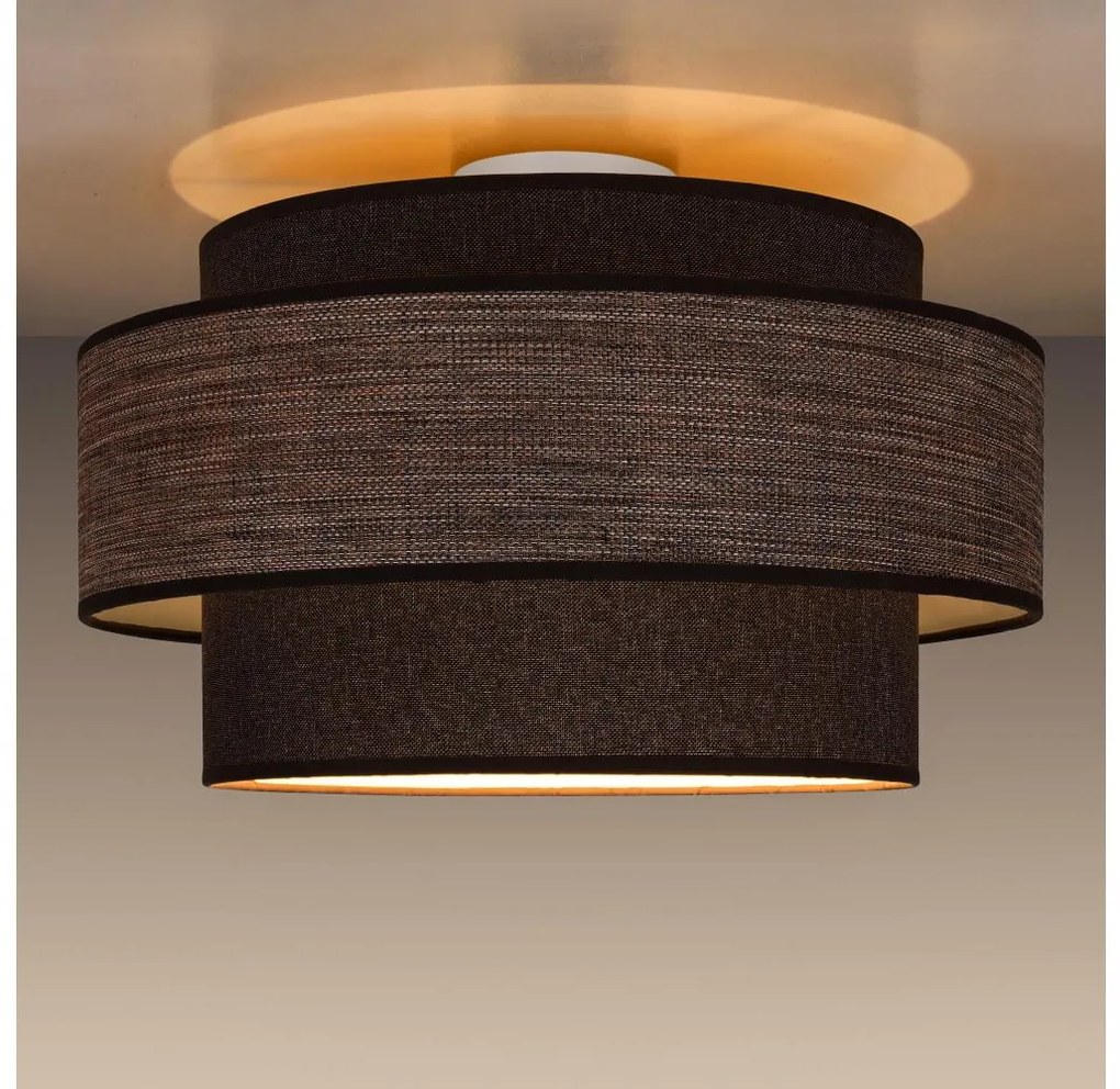 Belis Mennyezeti lámpa GRACE 1xE27/60W/230V átm. 40 cm barna/bézs 0586