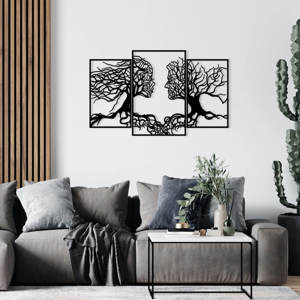 Fém fali dekoráció, Love Tree