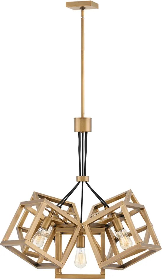 ELSTEAD QN-ENSEMBLE5P-BB ENSEMBLE Modern Led Függesztett Lámpa Csiszolt Bronz E27 IP20