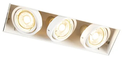 Beépített reflektor fehér forgatható és dönthető keret nélküli 3-lámpás - Oneon