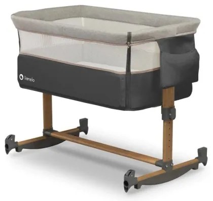 Lionelo - Bölcső 3in1 LEONIE szürke/fekete