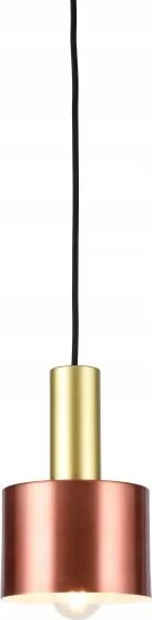 Függőlámpa E27 Selvia Arany-rózsaszín fekete zsinór