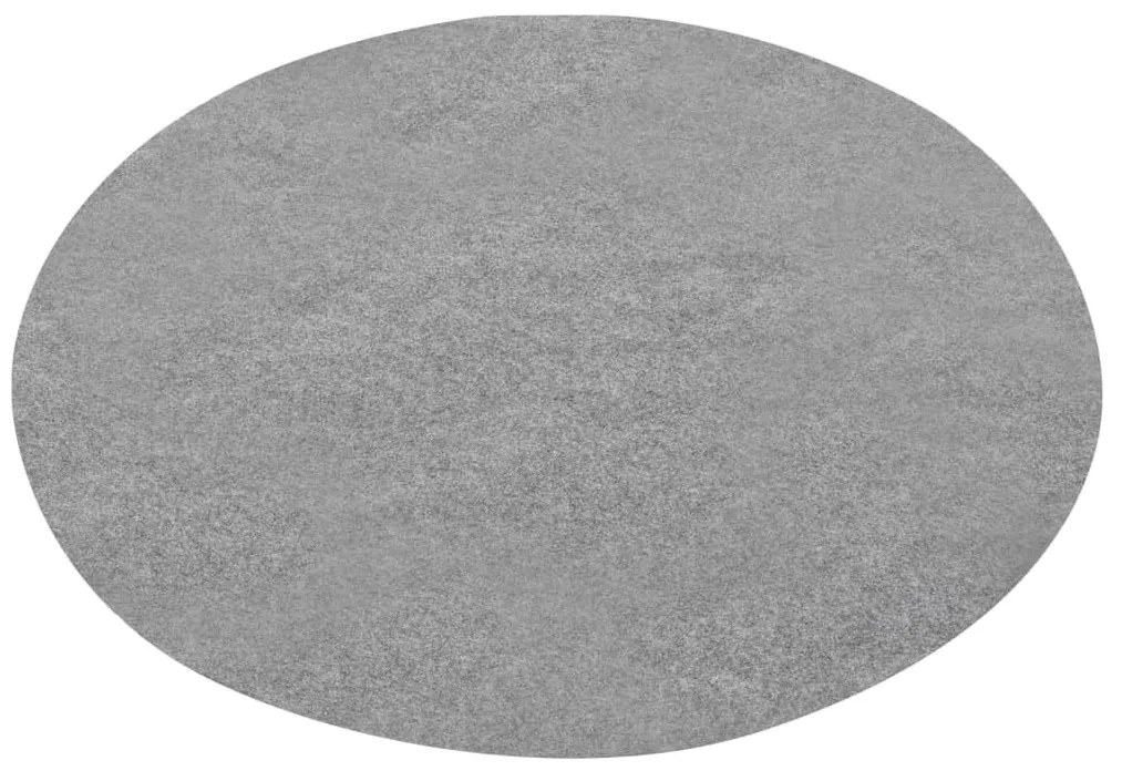 szürke szegecses aljú kerek PP műfű átm. 95 cm