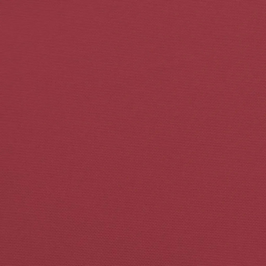 2 db borvörös oxford szövet kerti padpárna 150 x 50 x 7 cm