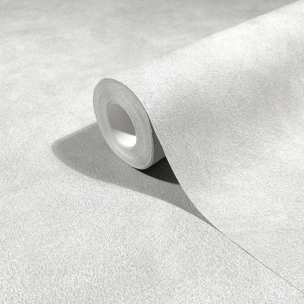 Fehér Vinil Vakolatot Utánzó Tapéta