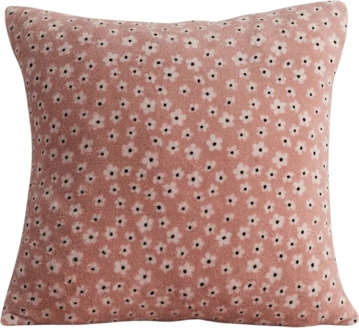 Kétoldalas párnahuzat DUO SENSE DAISELLE 45x45 cm mikroplüss/flanel, rózsaszín