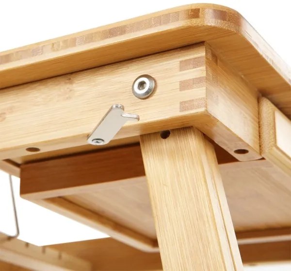 Állítható, ágyra helyezhető laptopasztal LAT, barna