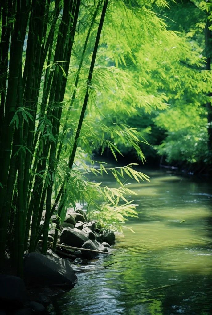 Poszter 61x90,5cm Bambusz nyugalom